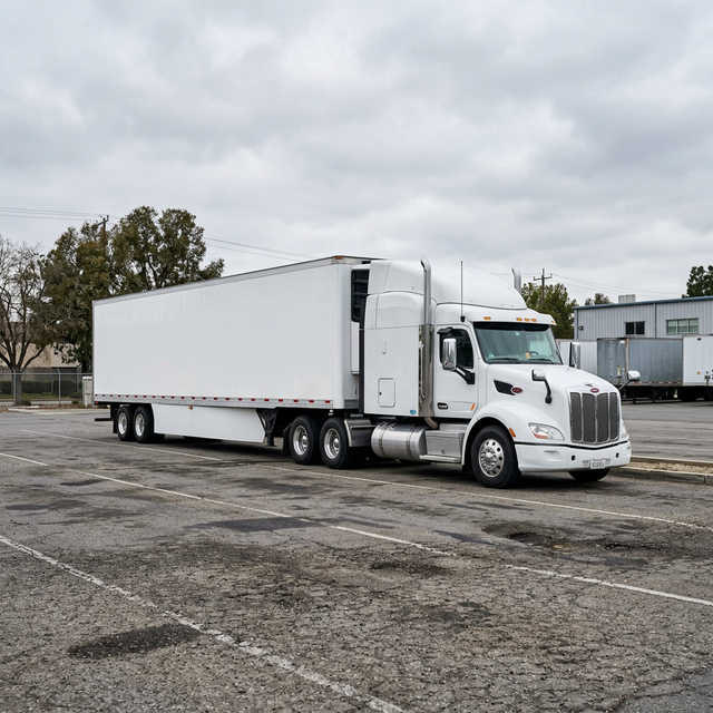 Commercial Semi-Truck and Trailer